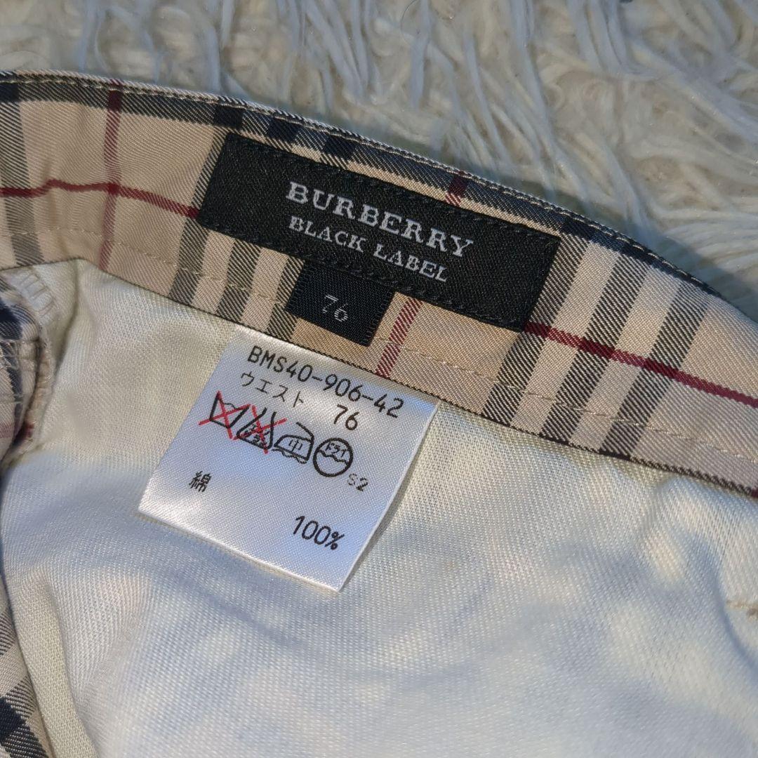 美品　バーバリーブラックレーベル　パンツ　ノバチェック　76