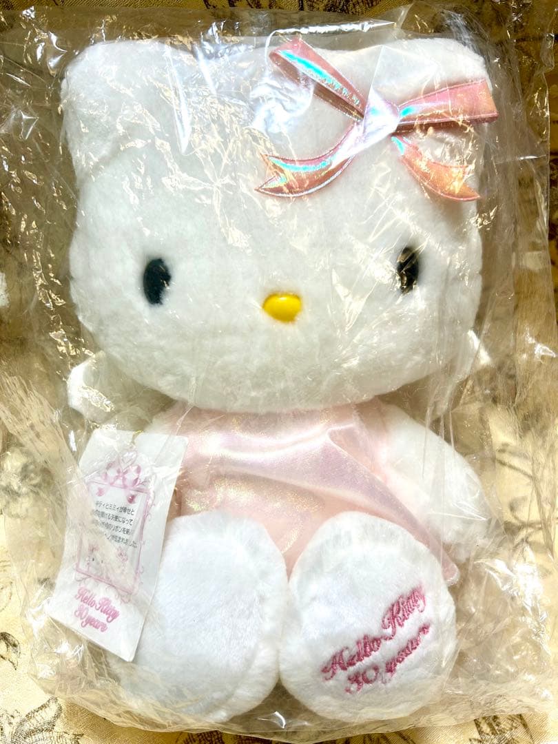 ハローキティ　30周年記念　激レア　エンジェルキティ　ぬいぐるみ　サンリオ