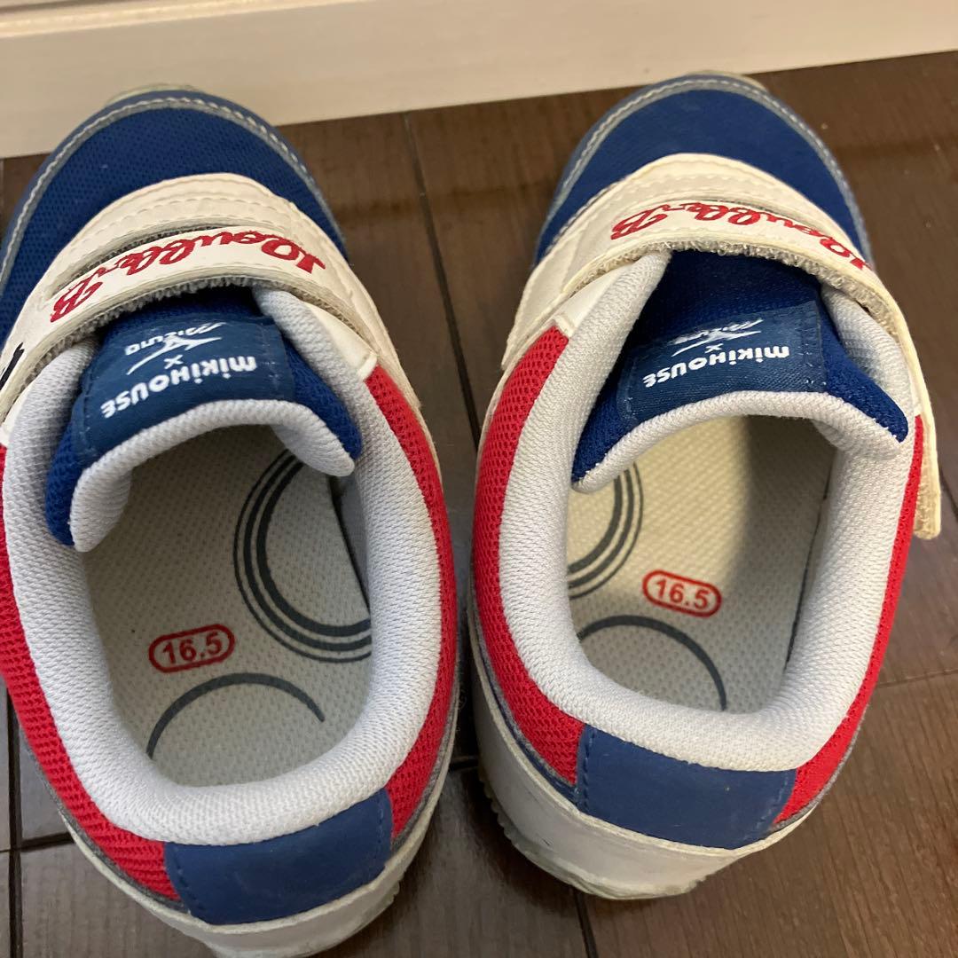ミキハウス double.B ミズノコラボキッズシューズ2足セット