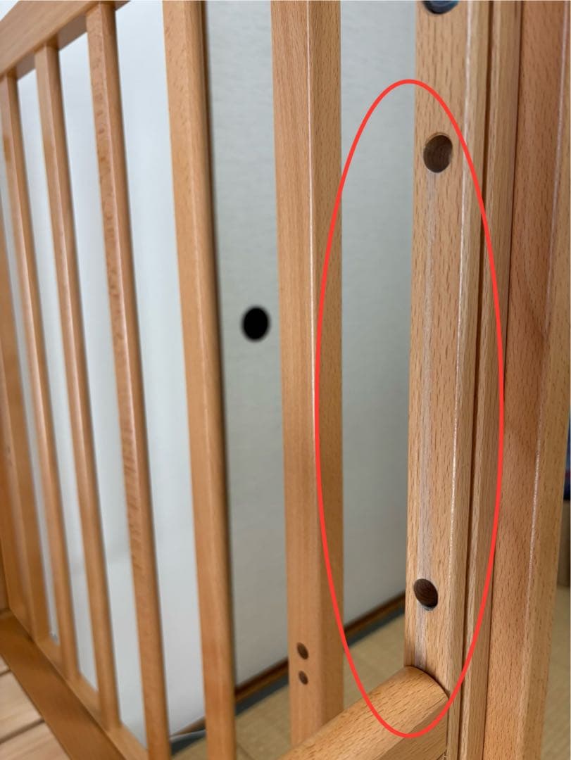 【美品】ヤマサキベビーベッド ハイタイプ ツーオープン レギュラーサイズ