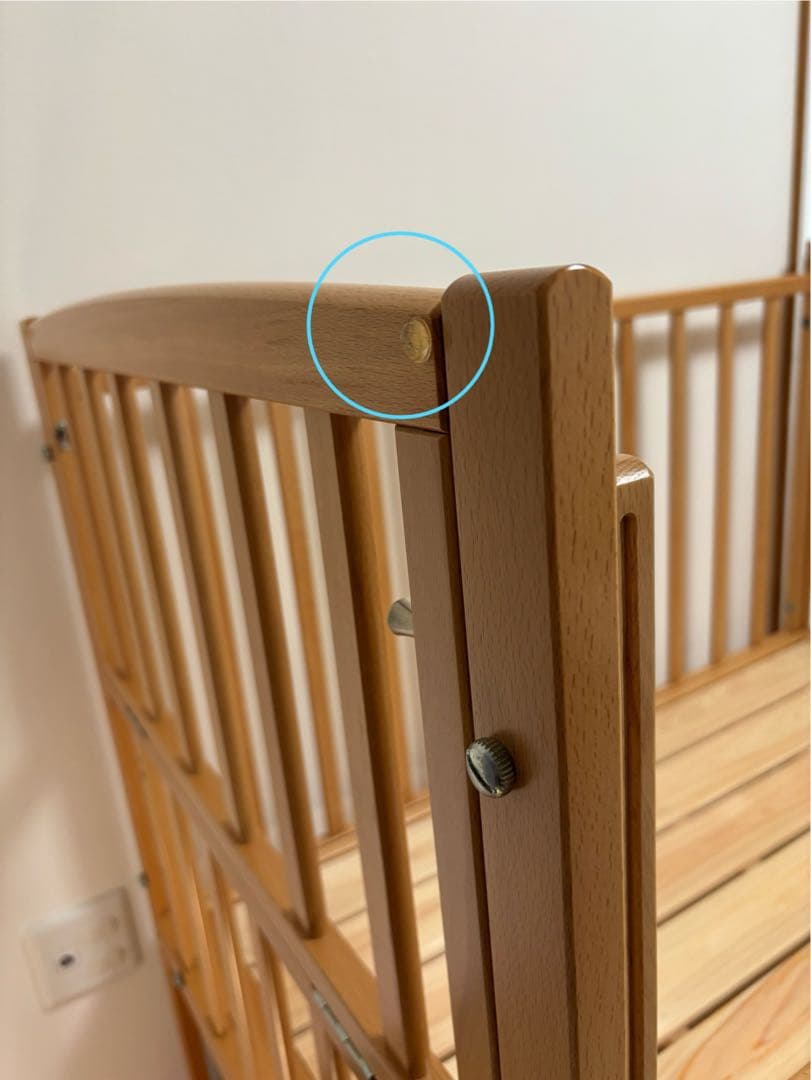 【美品】ヤマサキベビーベッド ハイタイプ ツーオープン レギュラーサイズ