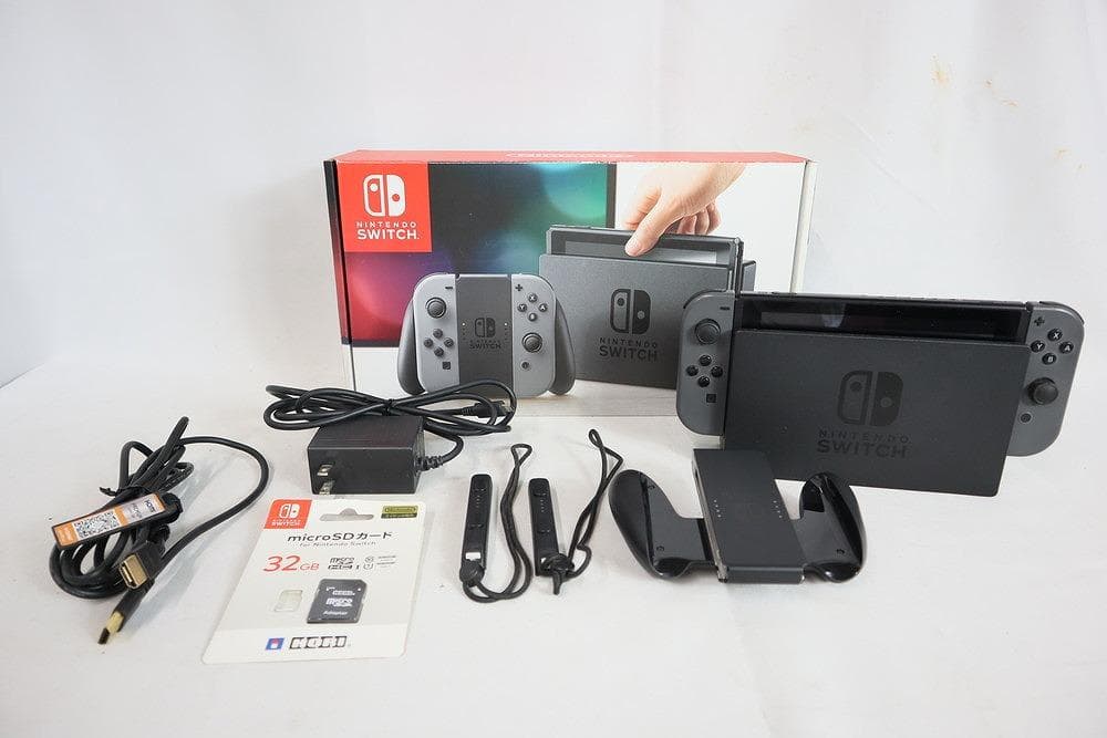 ◆NINTENDO SWITCH 任天堂スイッチ グレー ゲーム機 07238