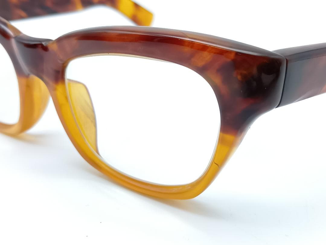 本べっ甲　眼鏡　白甲＆上トロ甲　ウエリントン型　めがね