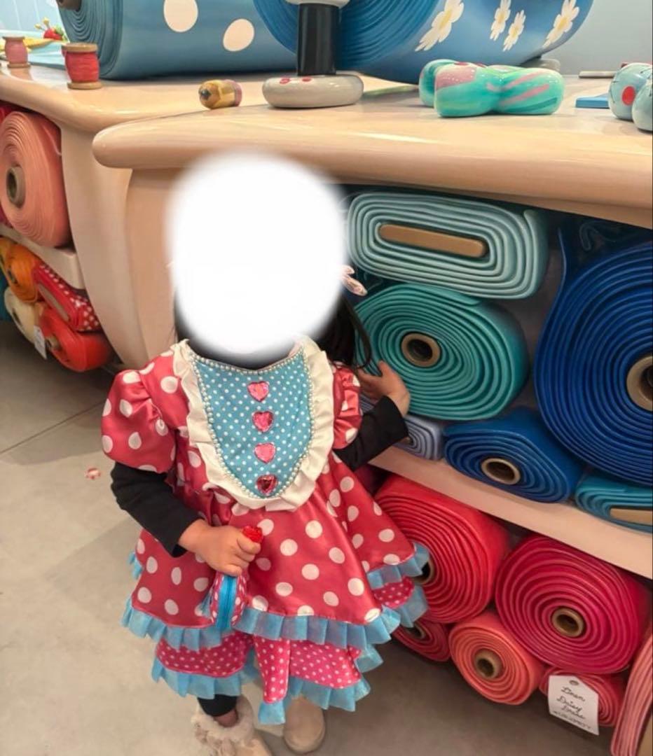 ミニー　パルパルーザ　ワンピース　ヘアゴムセット90cm 100cm コスプレ