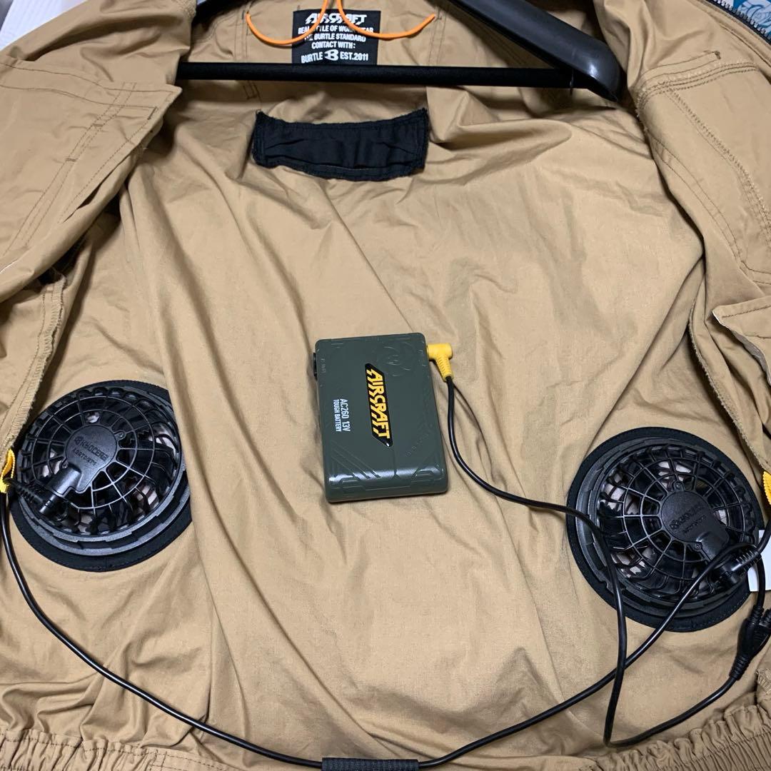 【BURTLE】ファンベスト+バッテリー　セット　空調服　熱中症対策