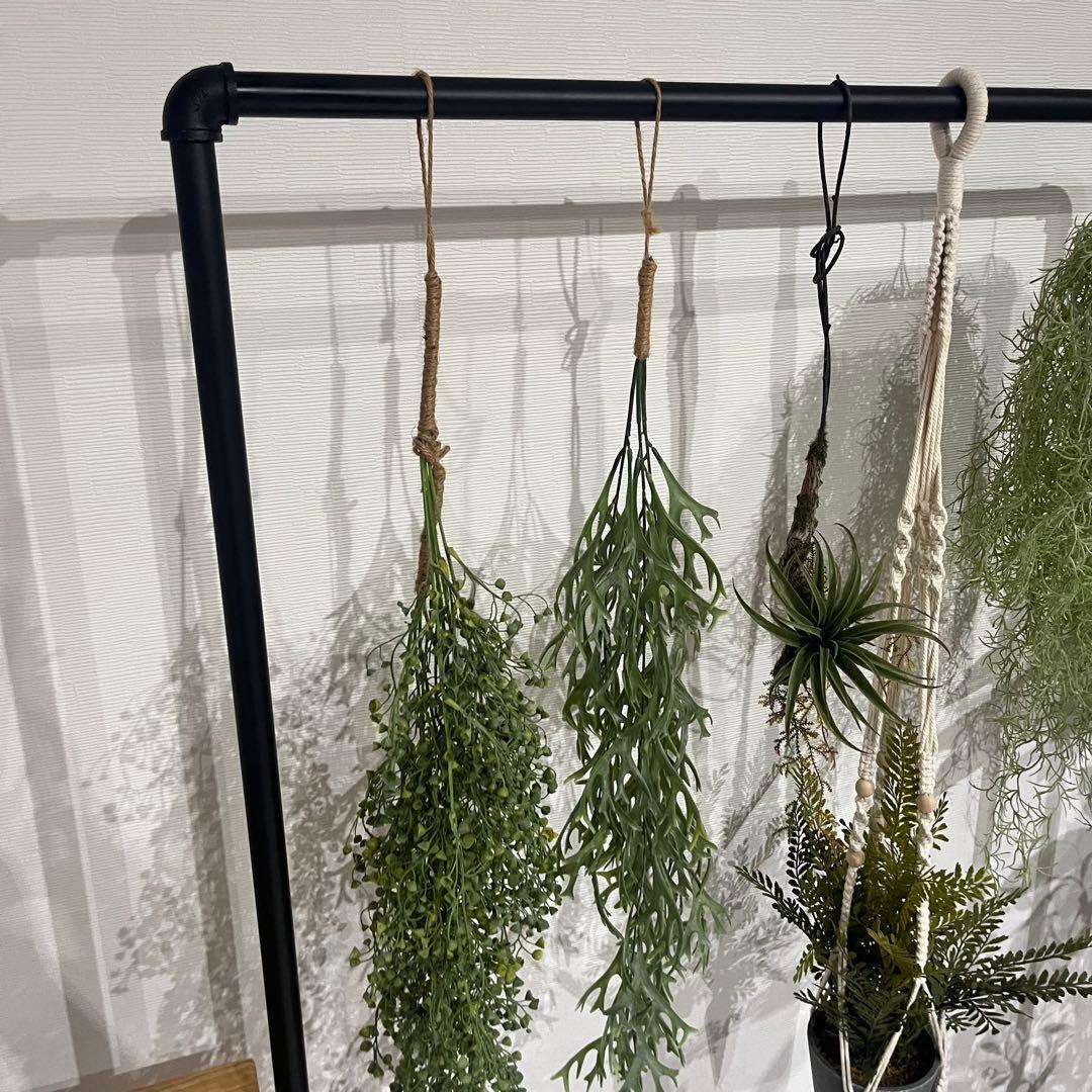 ハンガーラック 150 アイアン ガス管 パイプ 黒 収納 什器