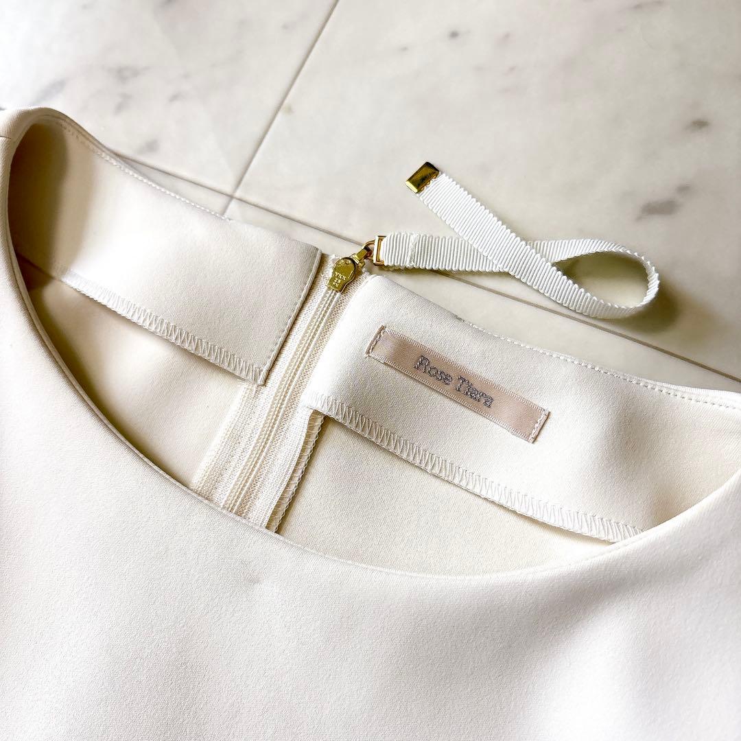 新品同様 ローズティアラ 大きいサイズ46 洗える ダンボールニットブラウス4L