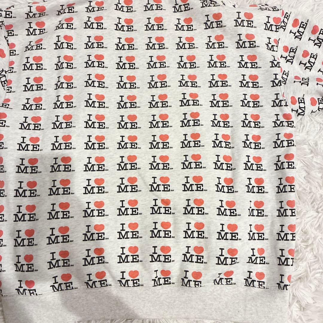 Ashley Williams パーカー I ♡ ME バタフライ 総柄 L