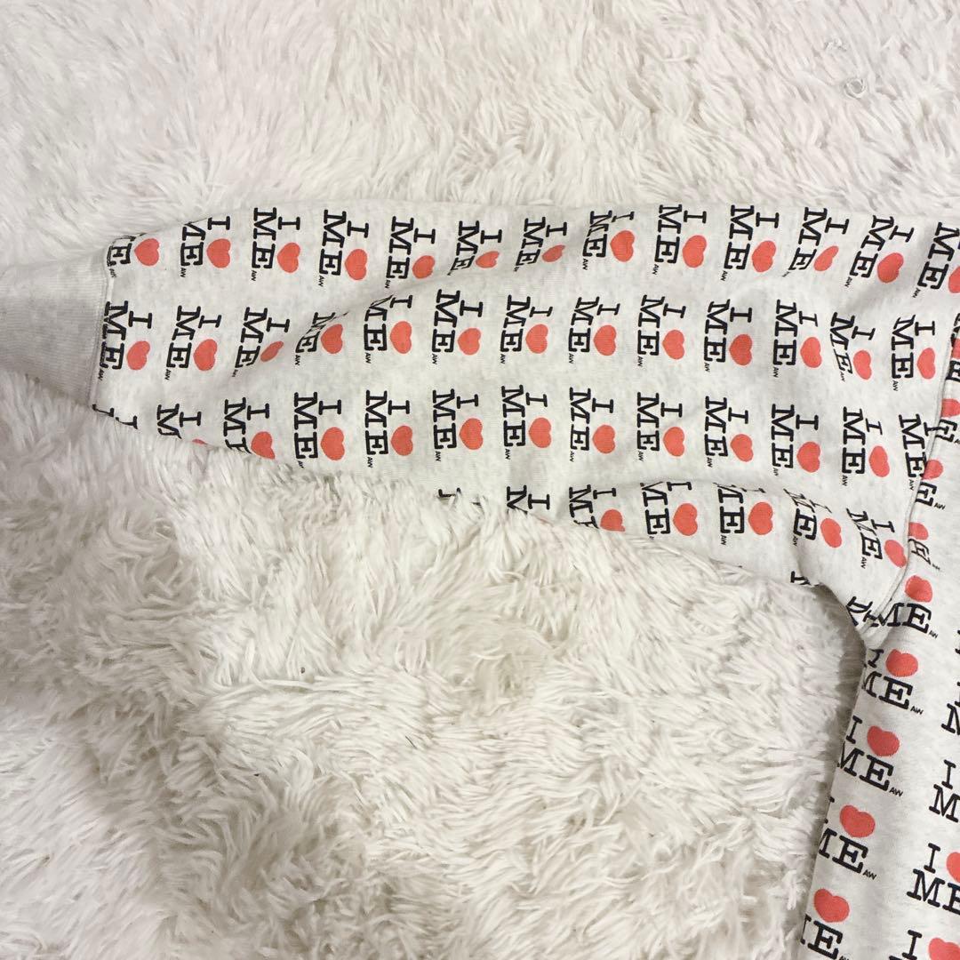 Ashley Williams パーカー I ♡ ME バタフライ 総柄 L