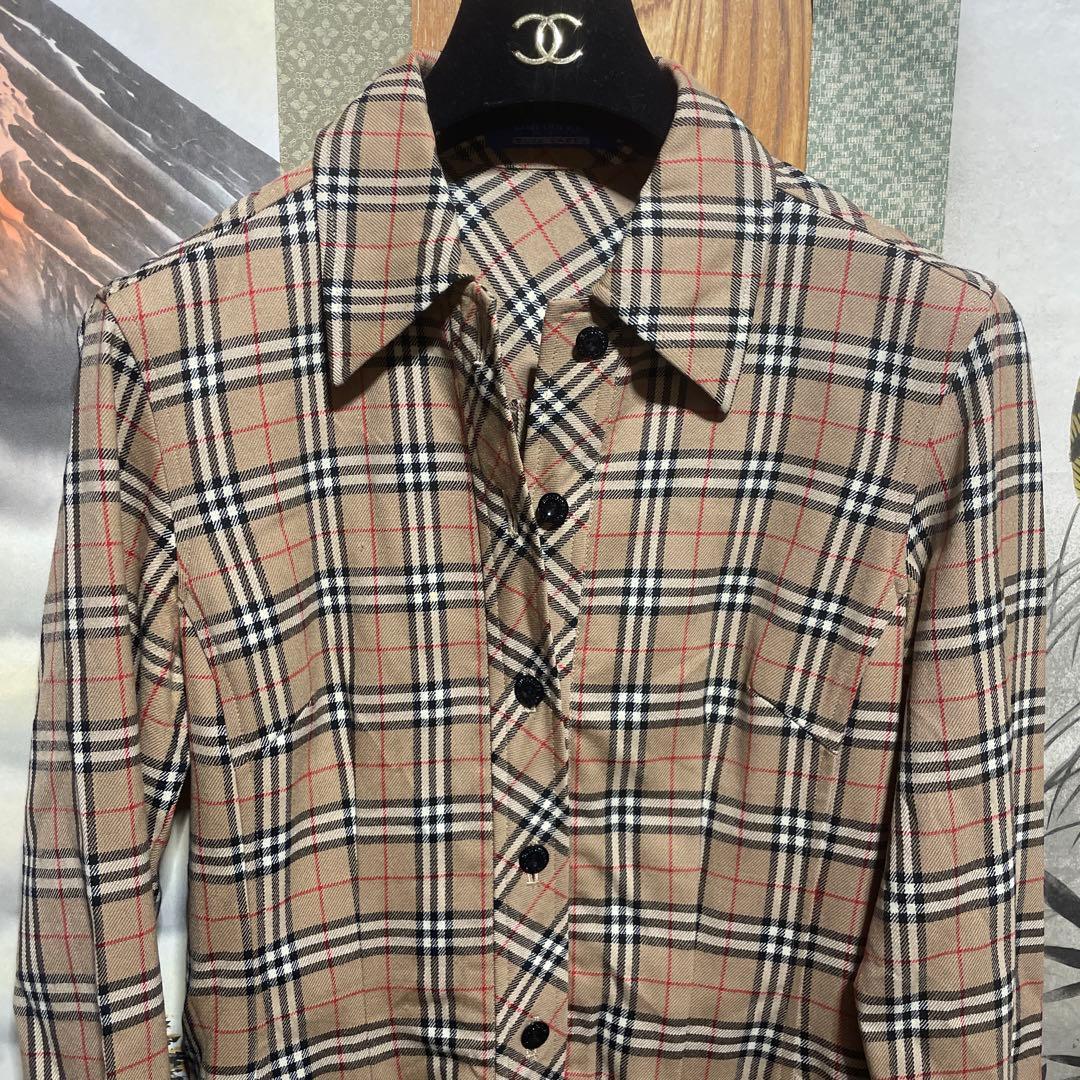 BURBERRY バーバリー　ミニワンピース　ワンピース　長袖シャツ　 M