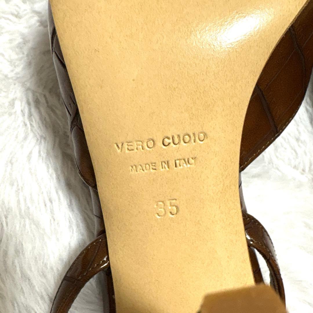 定価84,700円【GIA BORGHINIジアボルギーニ】クロコ型押しパンプス