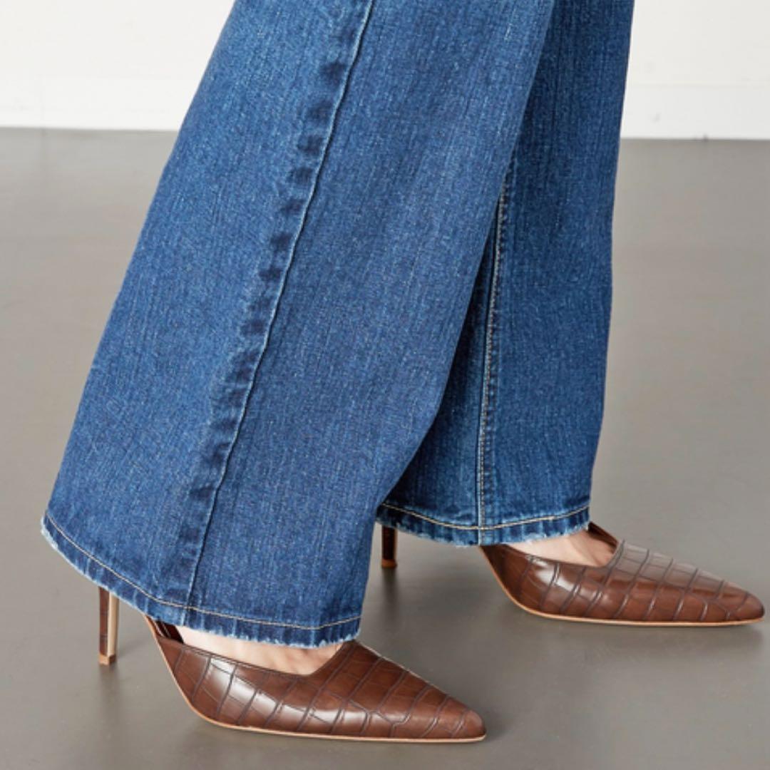 定価84,700円【GIA BORGHINIジアボルギーニ】クロコ型押しパンプス