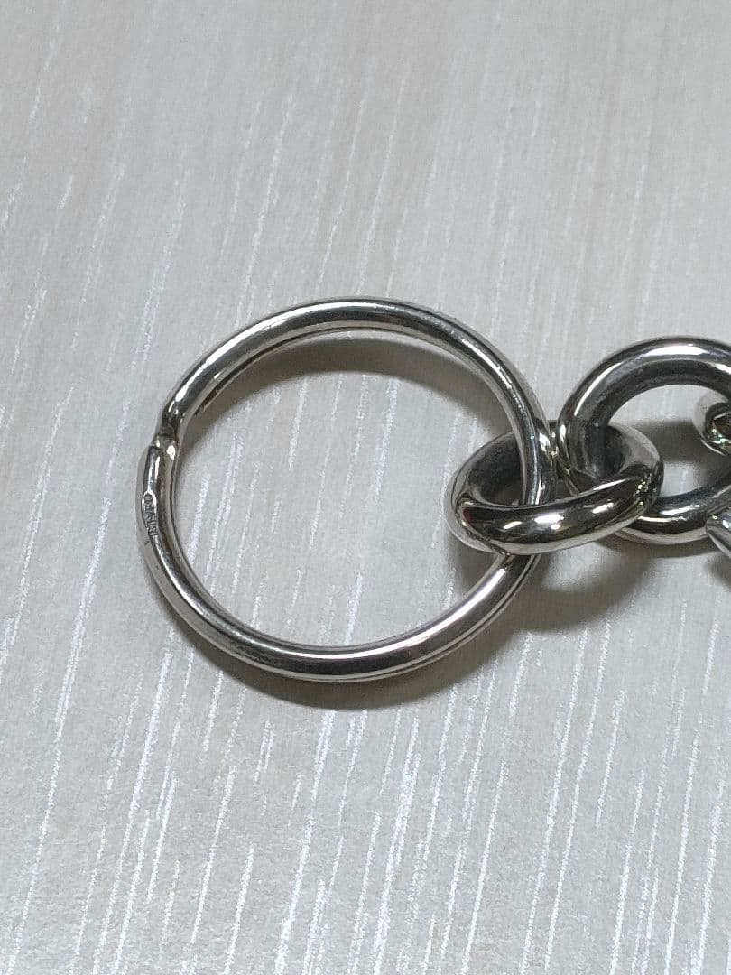 夜*性様 シルバー 925製&ターコイズキーホルダーチェーン 全長10cm27.