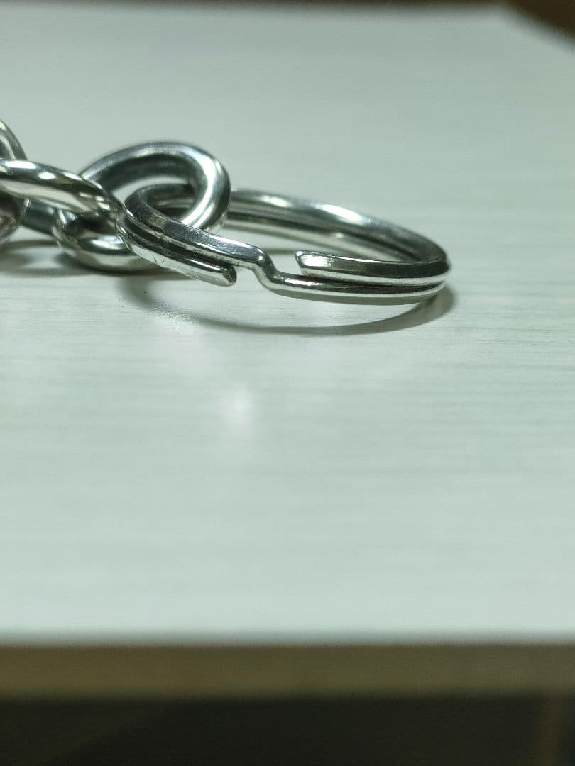 夜*性様 シルバー 925製&ターコイズキーホルダーチェーン 全長10cm27.