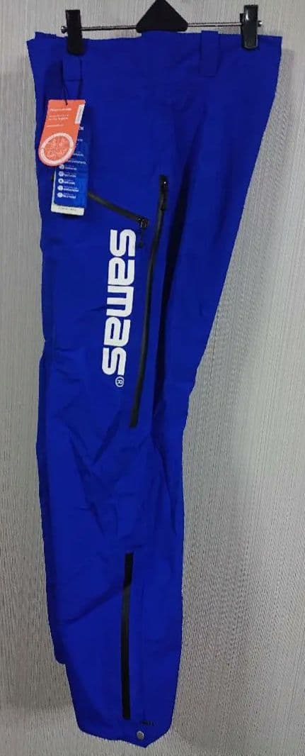新品 サマス スキーウェア パンツ ブルー L SAMAS SM3GJD02