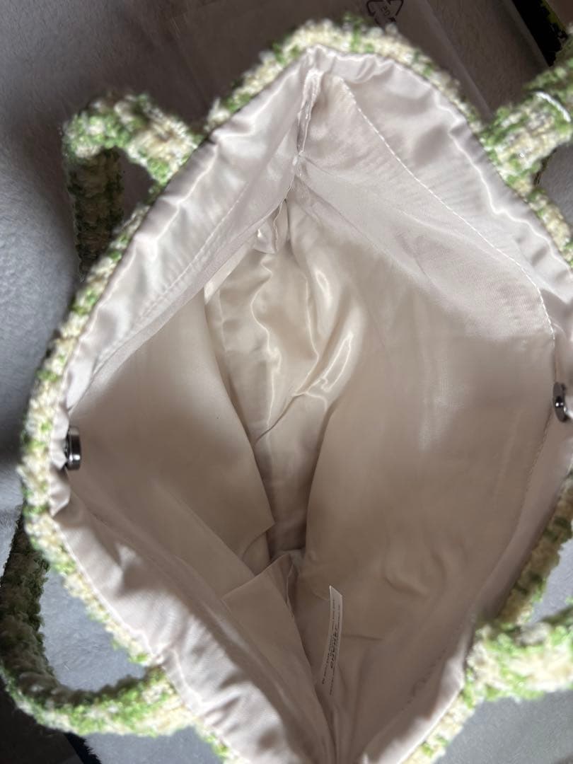 シャネル　ツイードバッグ　シフォン　パール ノベルティ