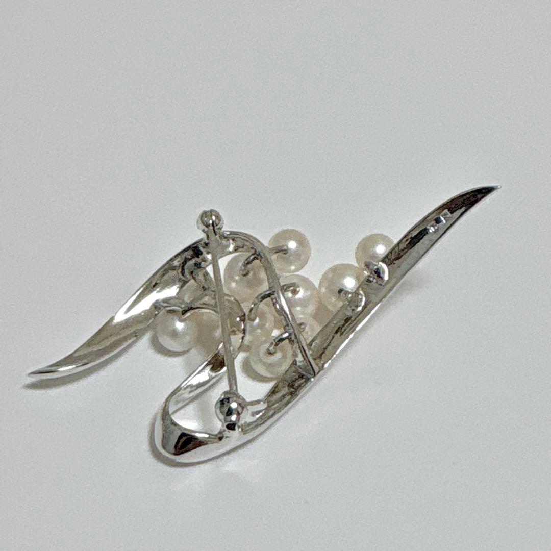 美品✨皇室御用達 ミキモト アコヤ 真珠 10珠 パール ブローチ