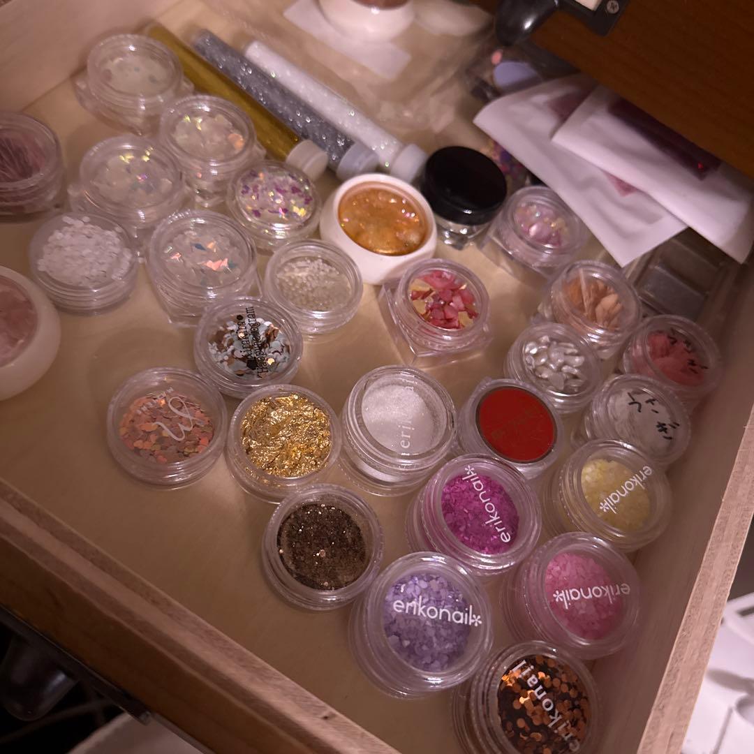 専用ネイルアート用品セット（グリッター・ストーン・ジェル）