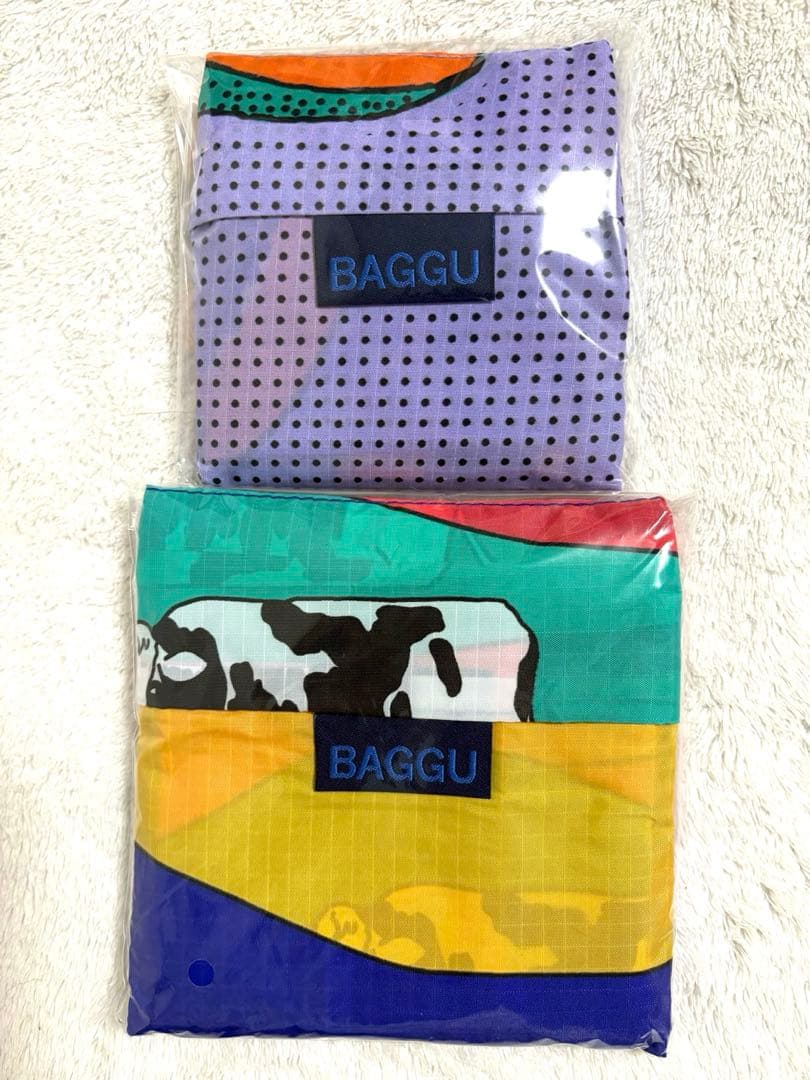 BAGGU レインボーカウ　standard パパイヤ　baby エコバッグ