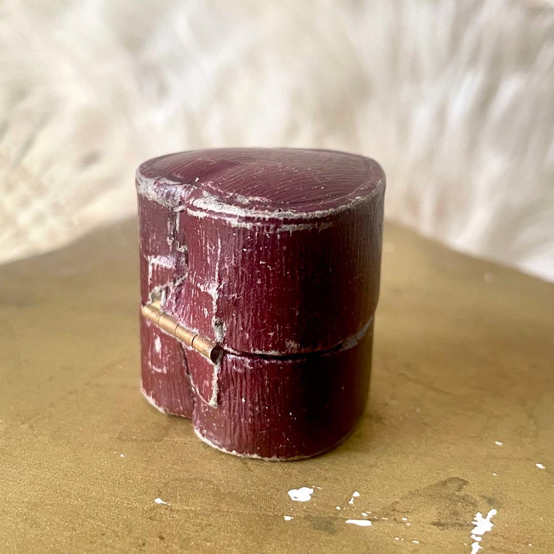 ハート型リング用ジュエリーボックス　アクセサリーケース　指輪フランスアンティーク