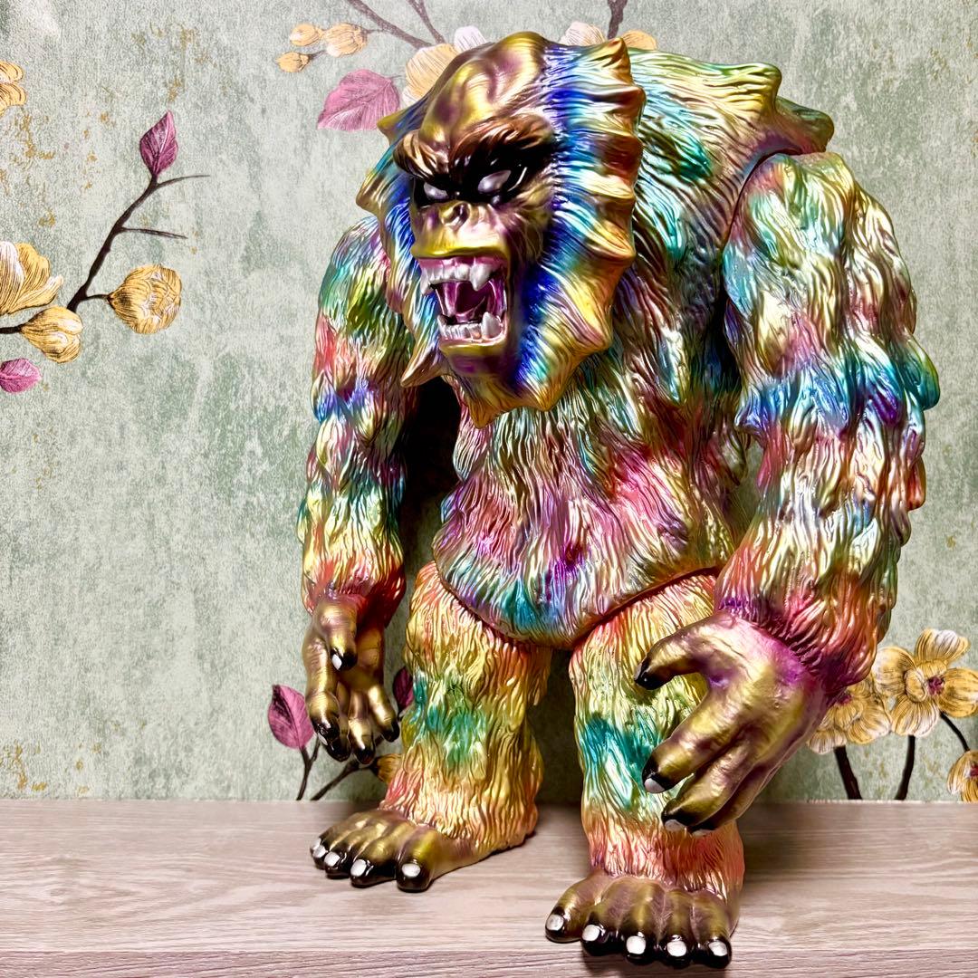 GEEK! 『獣人オメガ 金猿』 カスタム塗装 ソフビ インディーズ 30cm！