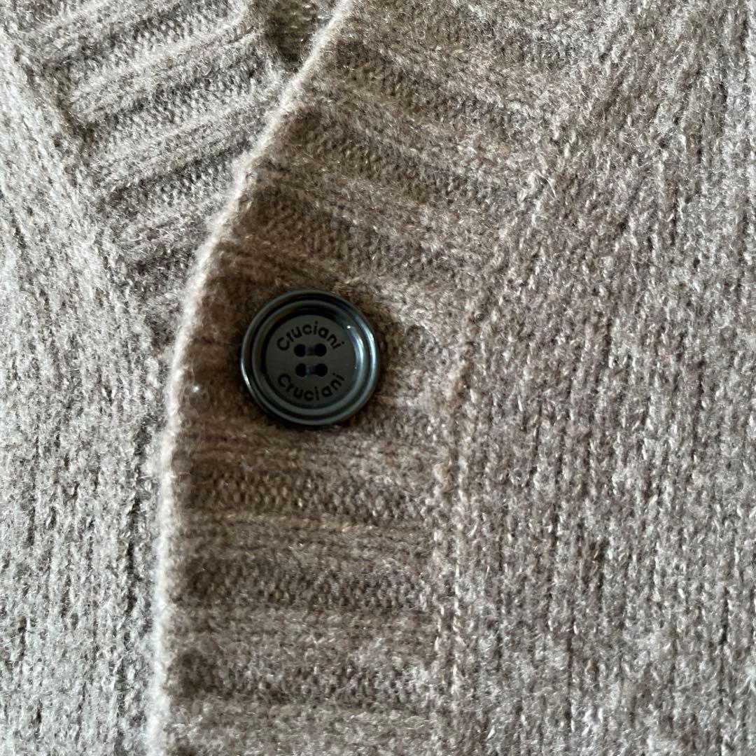 クルチアーニ カシミヤ混ニットカーディガン（48）ブラウン