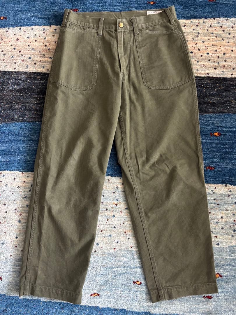 BONCOURA Work Pants ThreneVat Dye ヘリンボーン