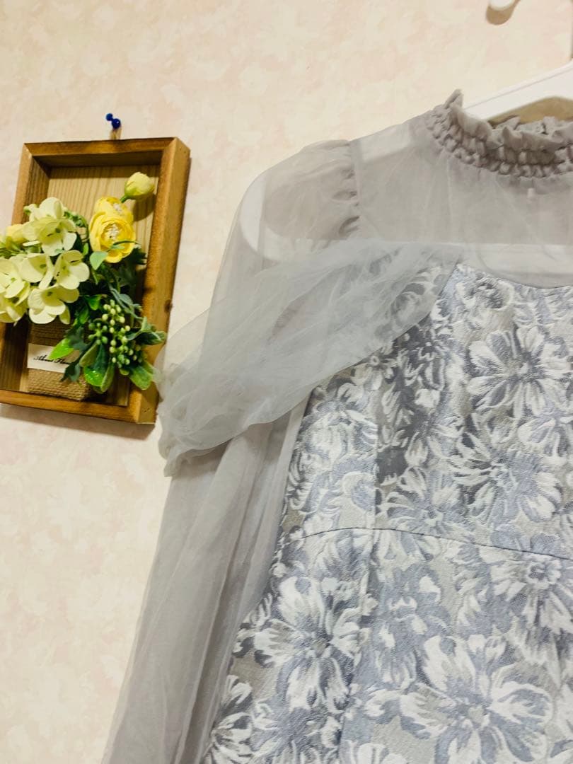 dazzlin（ダズリン）のシアーベールジャガードワンピース