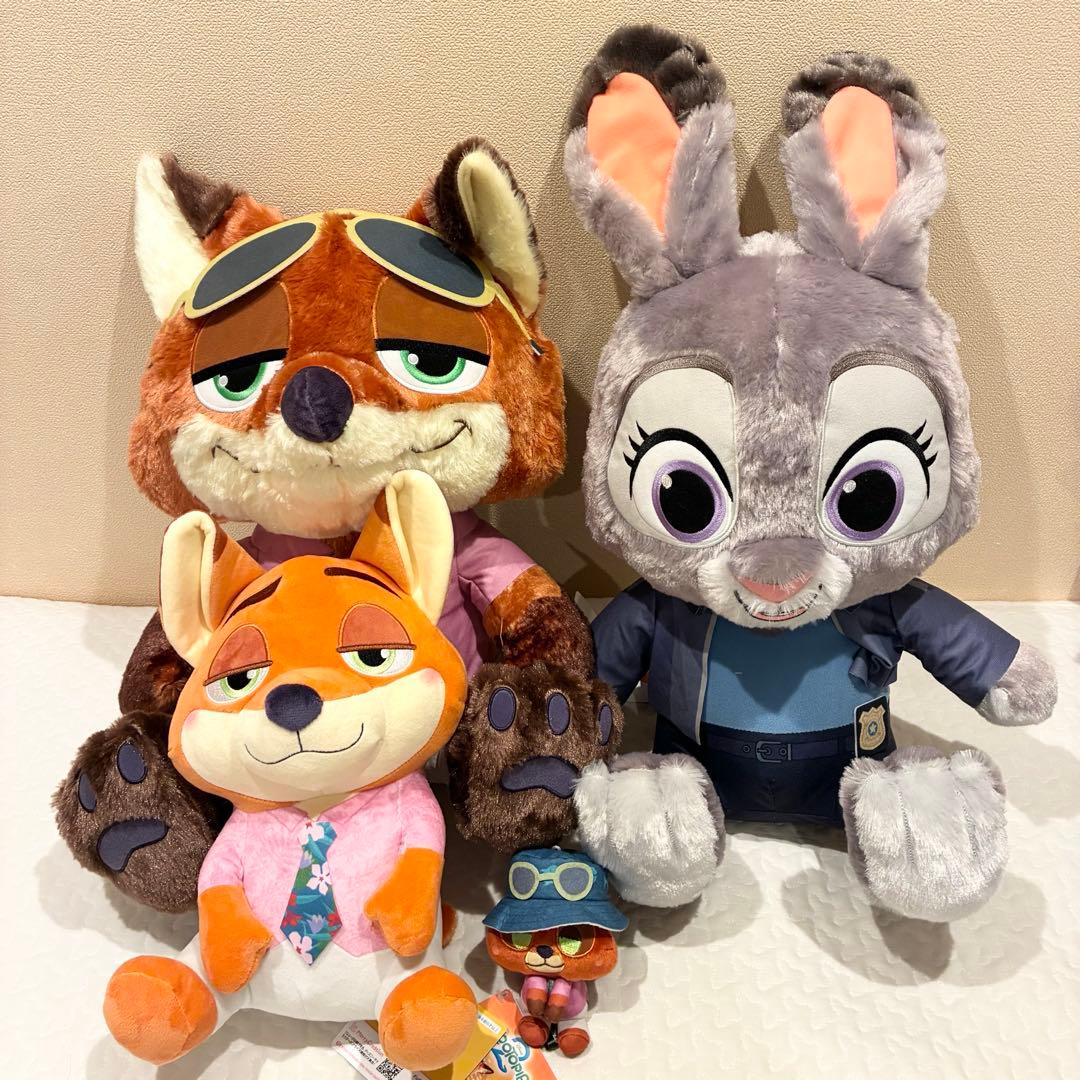 ズートピア2 スーパーラージぬいぐるみ ☆ニック ジュディ ②