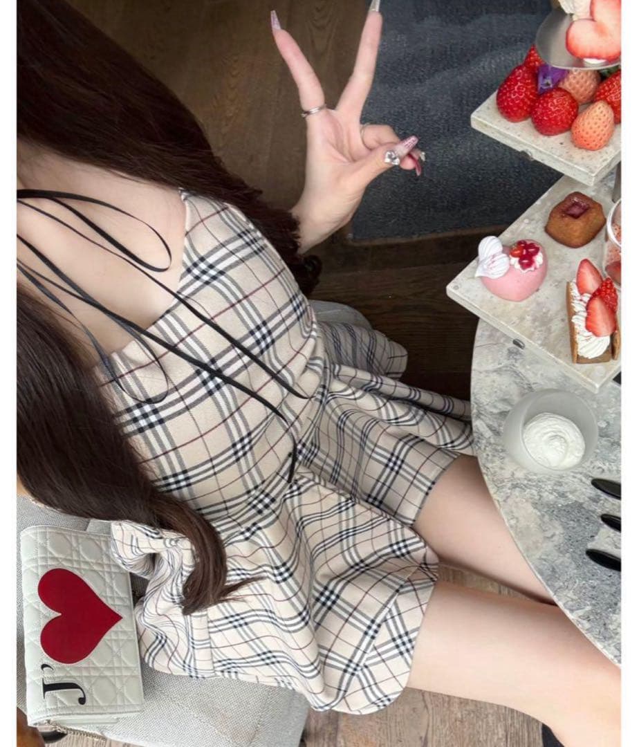 き*ん様 lumignon valentine check bustier