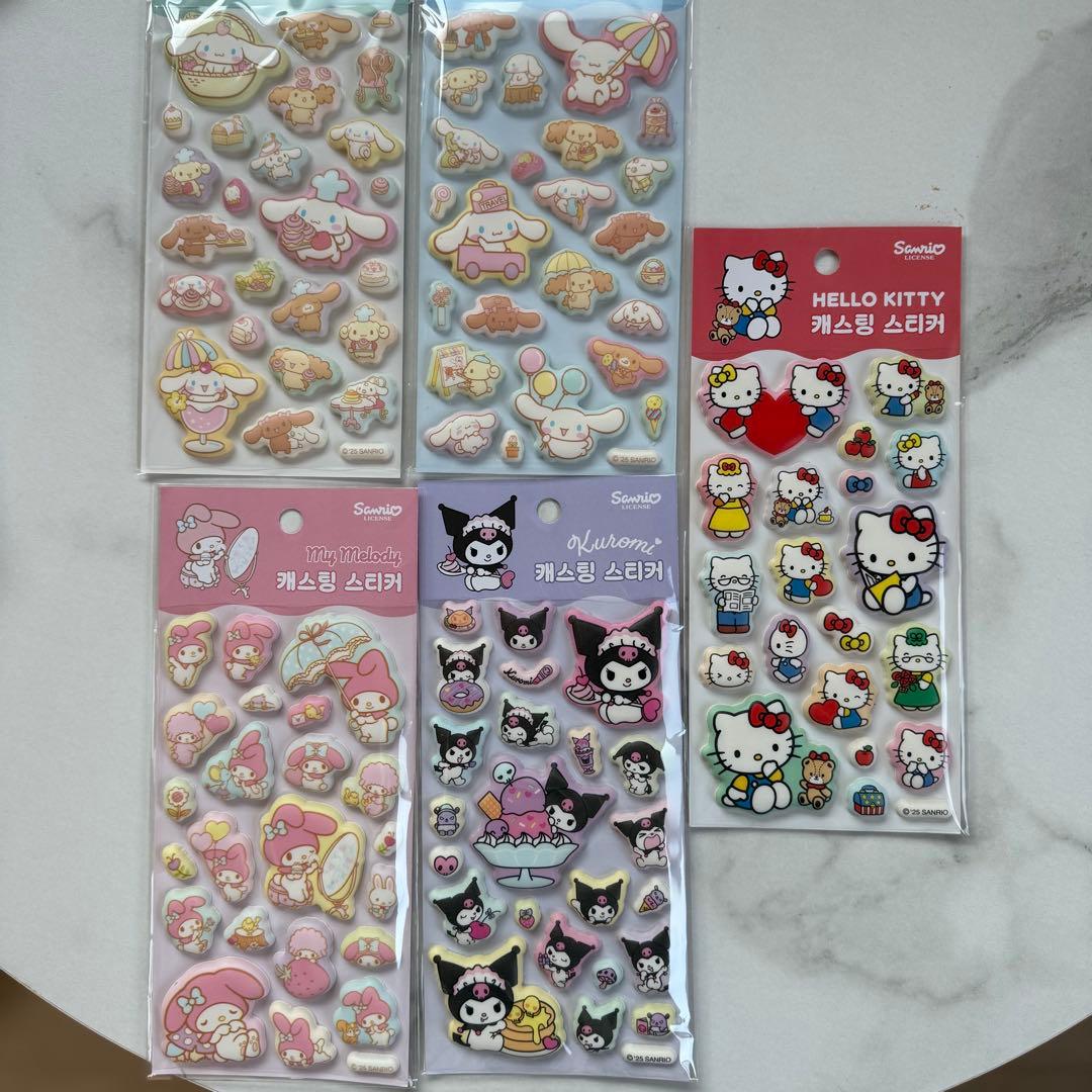 シール　サンリオ　ポケモン　セット　ぷくぷく　ボンボンシール