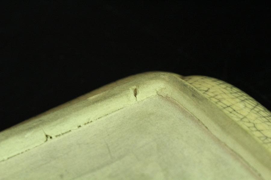 仁清写 色絵 金彩 鴛鴦流水紋 長皿 十客 古清水 茶道具(K-A227)