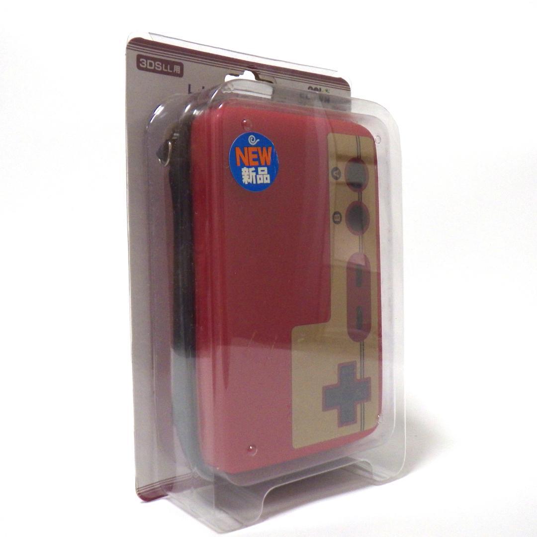 ニンテンドー 3DS LL用　レトロシリコンポーチ ファミコンコントローラー風