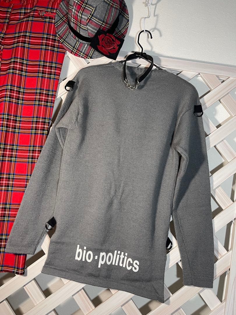 ⭐︎ bio-politics ⭐︎ ニット　美品　90's