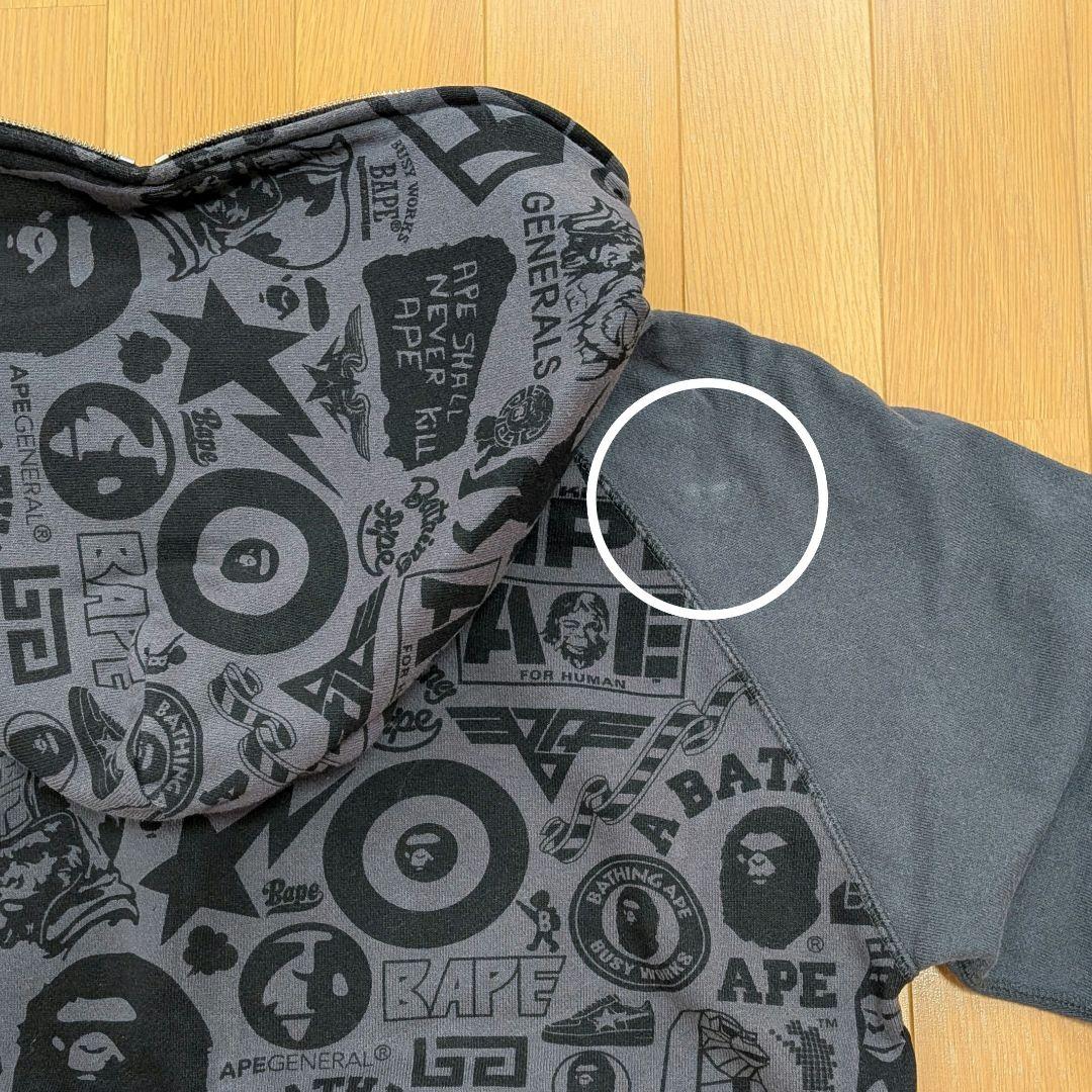 A BATHING APE　ダブルジップパーカー　レディース　エイプ　BAPE