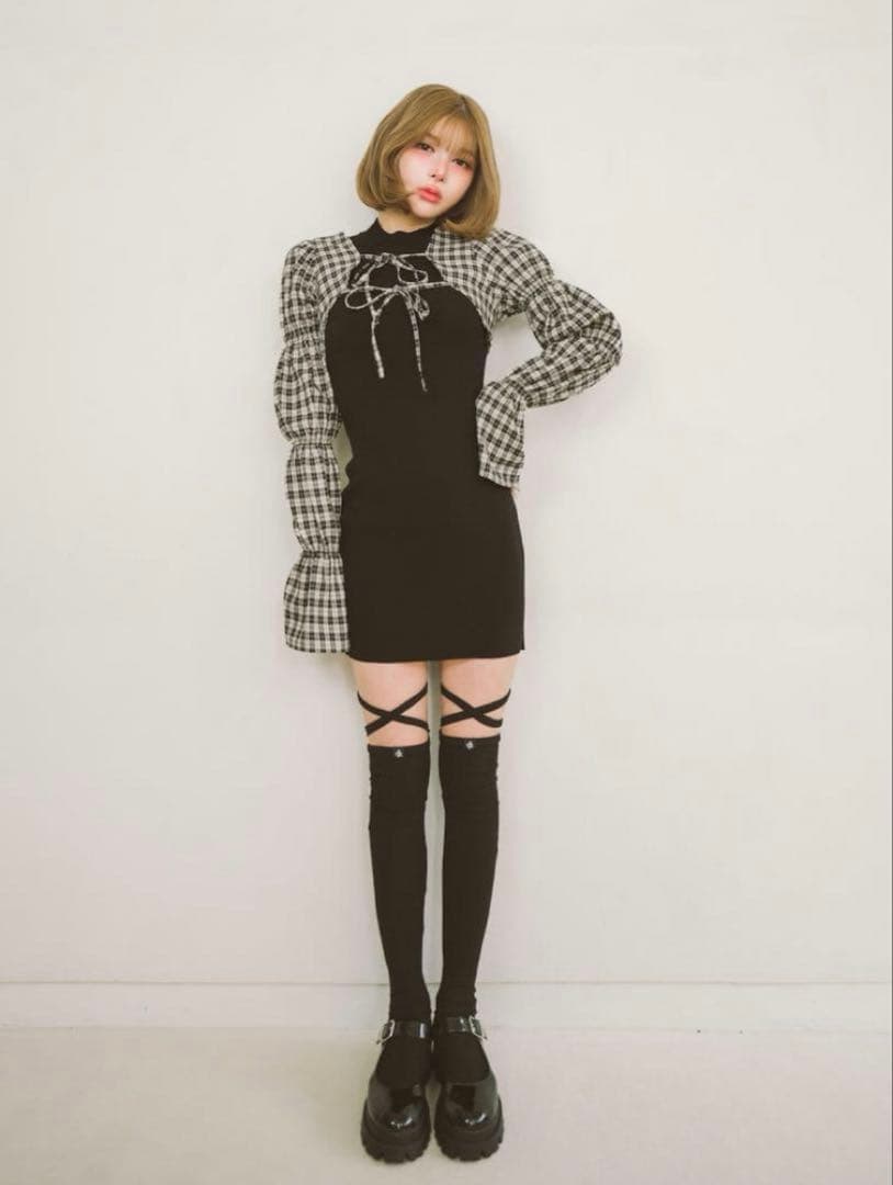 Darich ダーリッチ シャーリングボレロミニワンピース