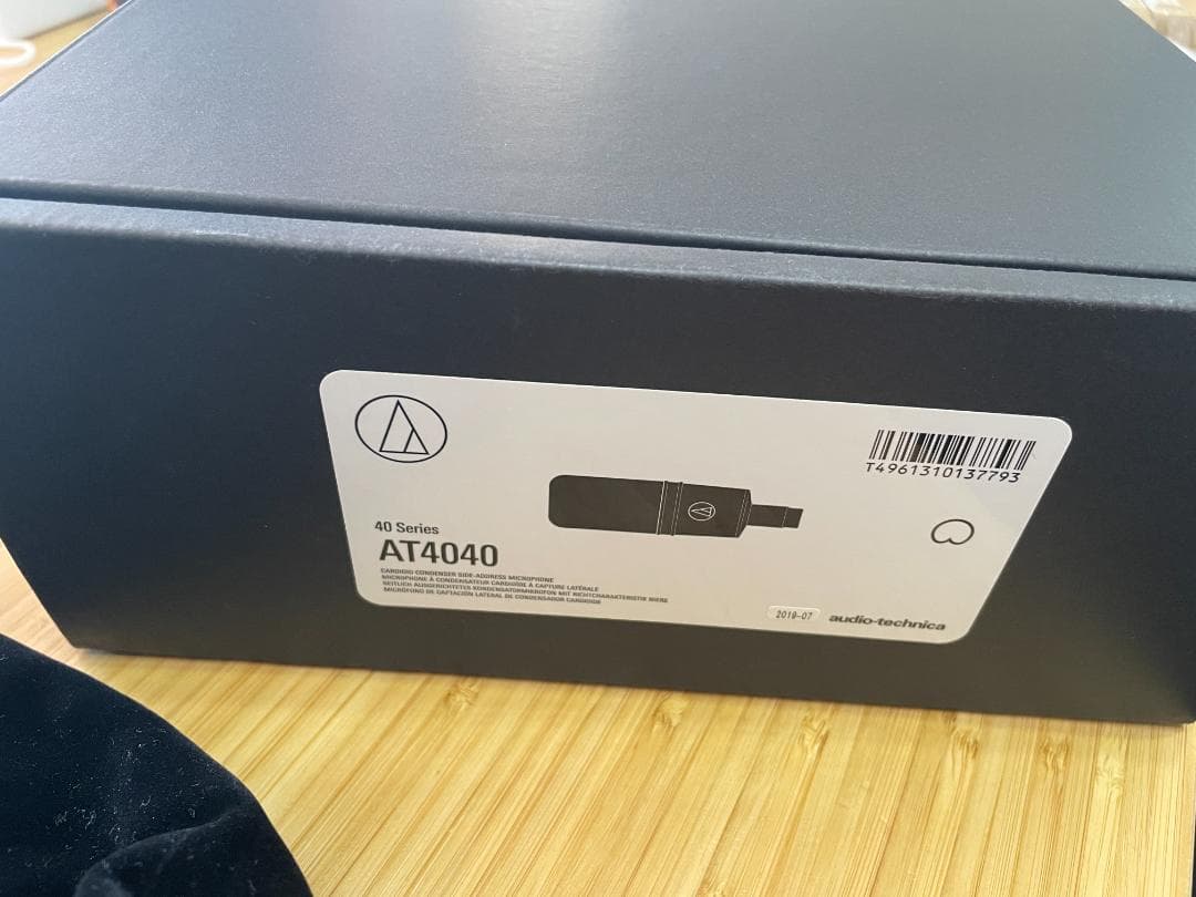 オーディオテクニカ AT4040 マイク（ショックマウントゴム欠損あり