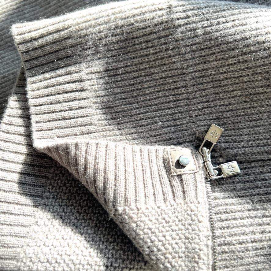 未使用★LOROPIANA★カシミヤ★ボリューム★ファー★フーディコート