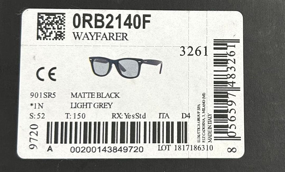 手書きサインの刻印入り！木村拓哉プロデュースRay-Banサングラス