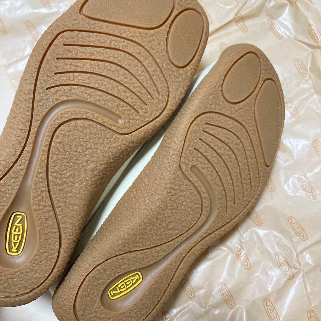 KEEN ローカットスニーカー 24cmホワイト ボアスリッポン ハウザー