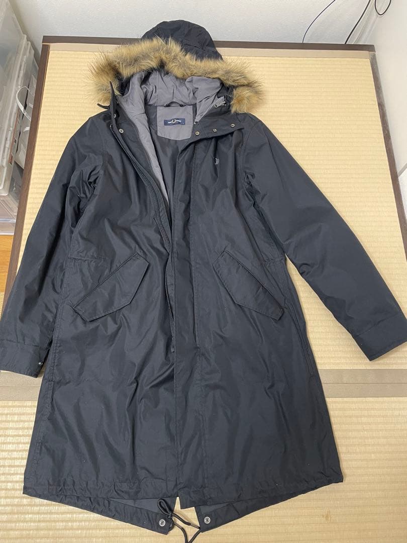 FRED PERRY ブラック モッズコート メンズ　S