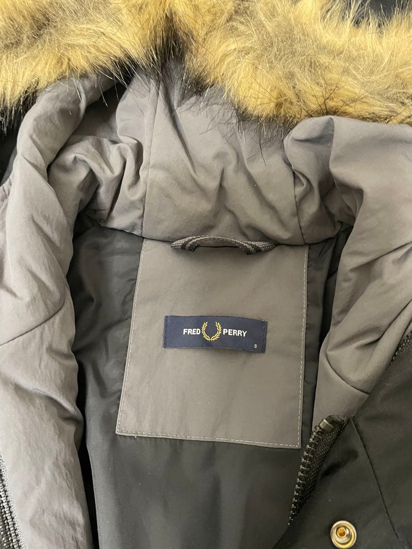 FRED PERRY ブラック モッズコート メンズ　S