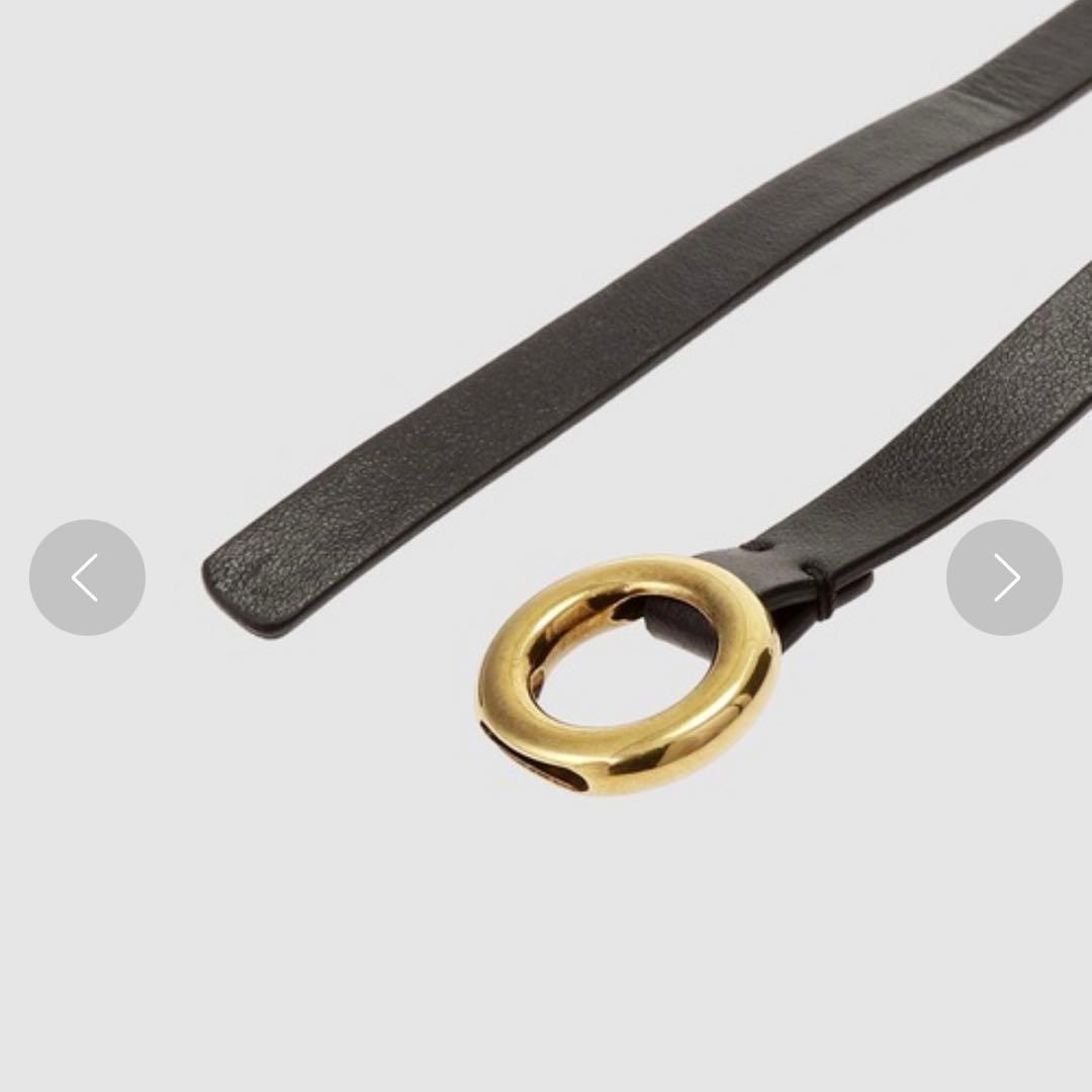 JIL SANDER 黒レザー ベルト