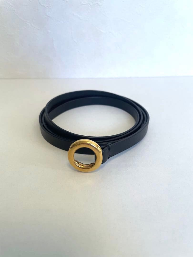 JIL SANDER 黒レザー ベルト