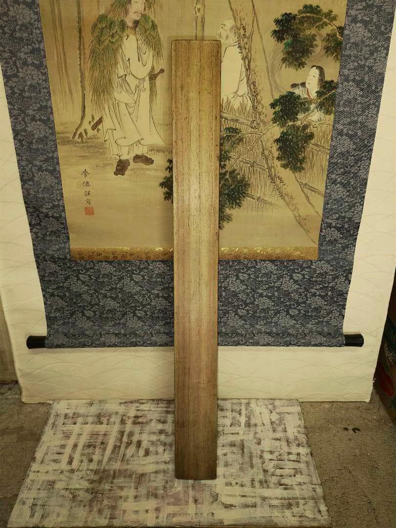 ♥日本画　掛軸　大庭学僊　人物画　桐箱付き　掛け軸　骨董品