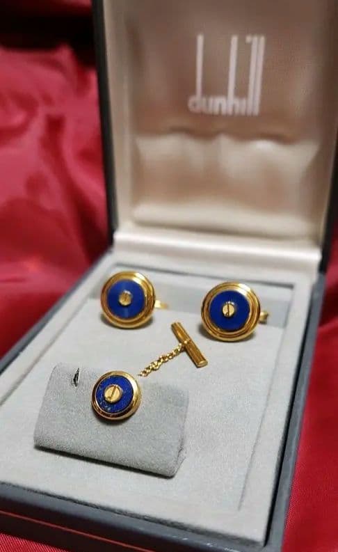 dunhill カフス ネクタイピン 箱 美品 1点のみ所蔵品