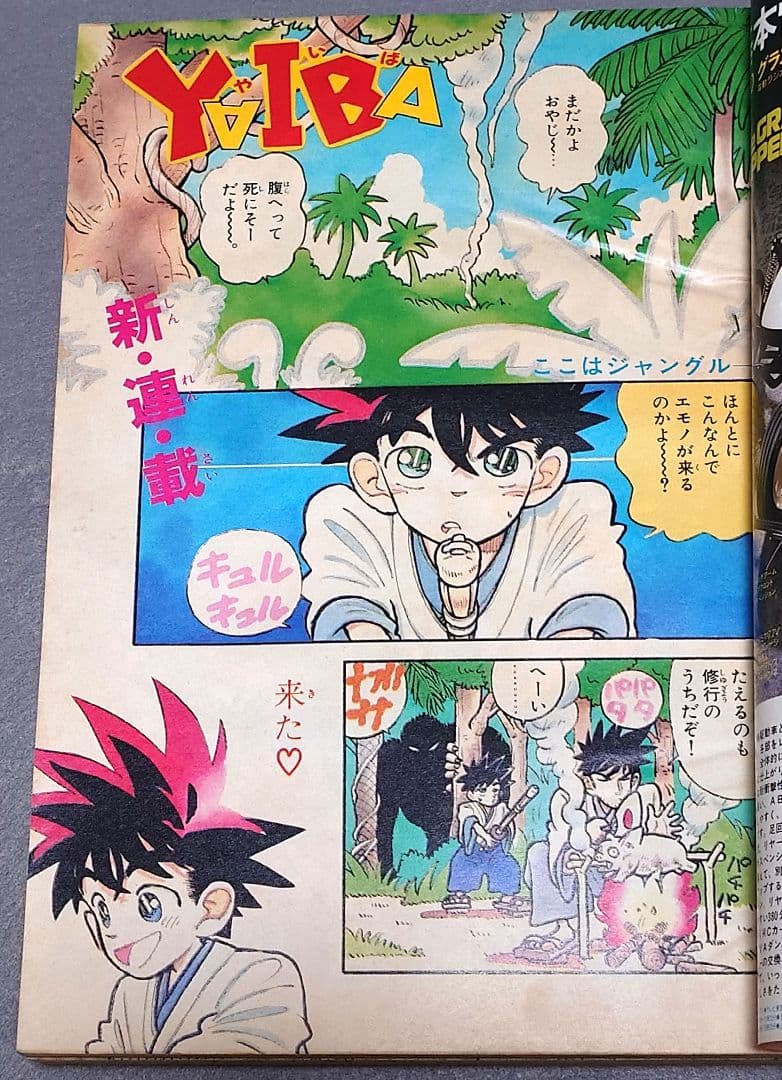 少年サンデー1988年39号『YAIBAヤイバ』新連載表紙＆巻頭カラー/青山剛昌