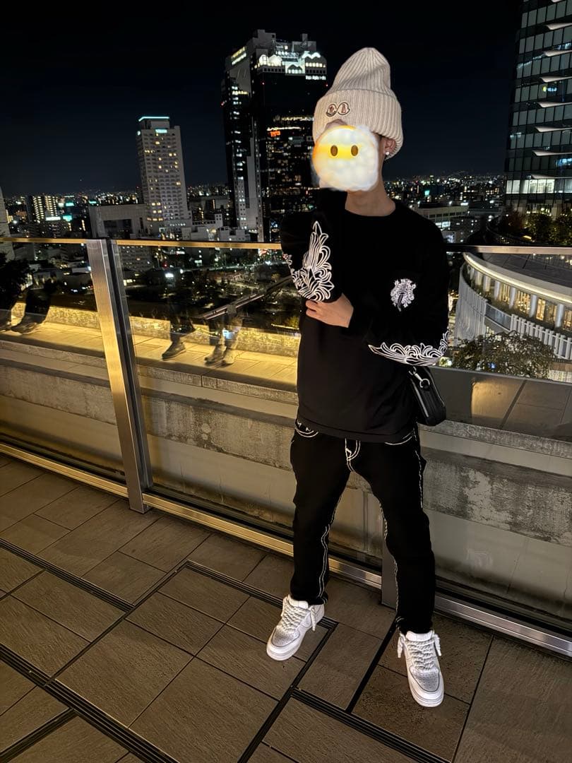 MONCLER ニット帽 ホワイト ビーニー 白 リブ