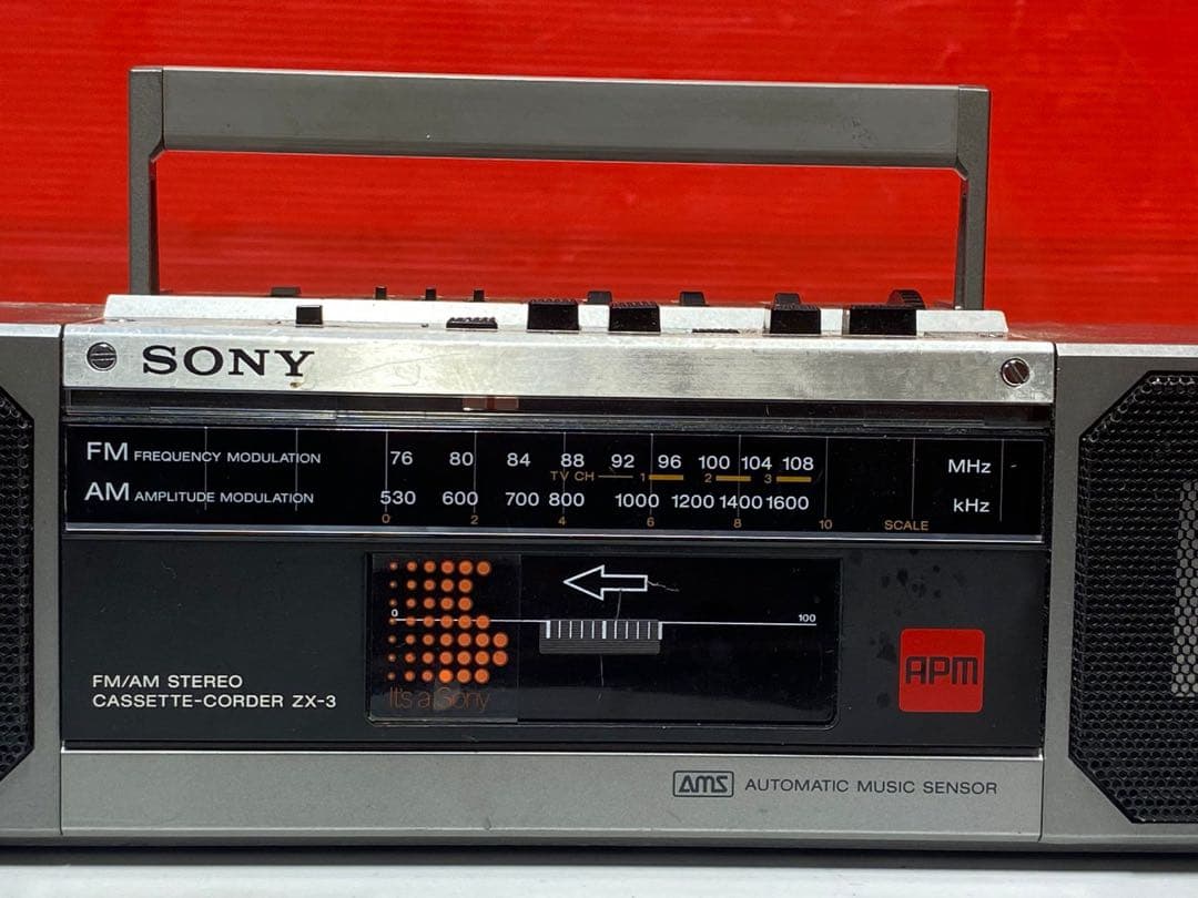 SONY カセットコーダー ZX-3 FM/AMラジオ 日本制