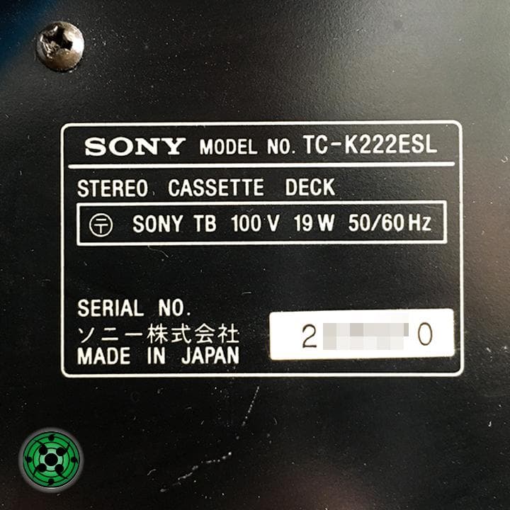 SONY TC-K222ESL カセットデッキ TC-K222E ジャンク